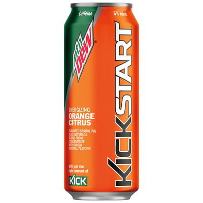 Mtn Dew Kickstart Orange Citrus Energy Drink 16 Fl Oz 12 Ct Cans photo