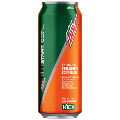 Mtn Dew Kickstart Orange Citrus Energy Drink 16 Fl Oz 12 Ct Cans – by –  Pantry Shop by PepsiCo.