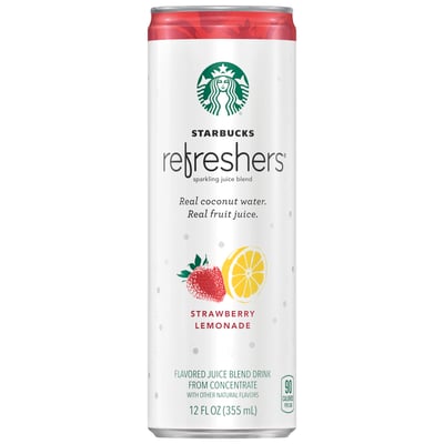 Starbucks Refreshers™ Strawberry Lemonade 12 oz cans, 12 Pack photo