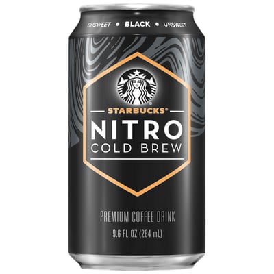 Starbucks Nitro Cold Brew Unsweetened Black 9.6 Fl Oz 8 Ct photo