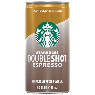 Starbucks Doubleshot Espresso Espresso Beverage, Premium, Espresso & Cream - 12 pack, 6.5 fl oz cans