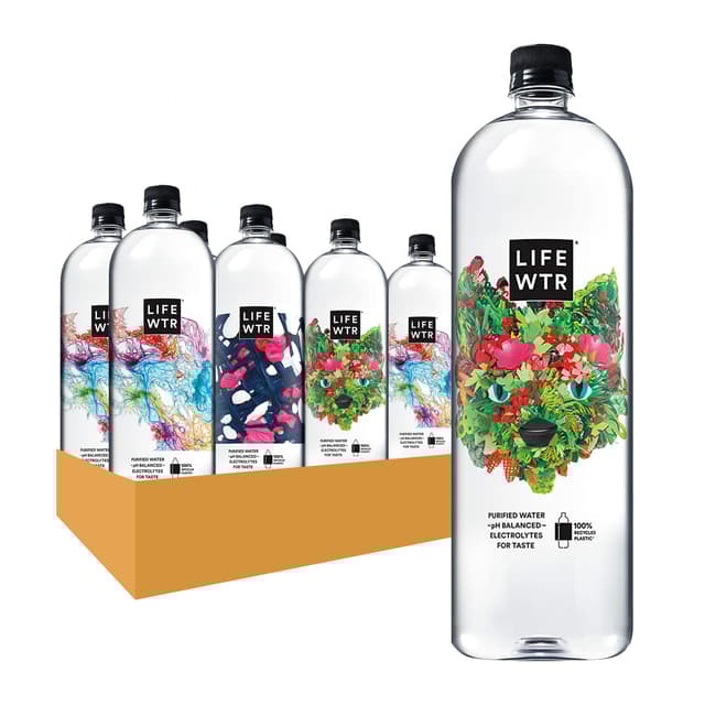 Lifewtr Premium Water 1.5 Liter 8 Ct Plastic Bottles